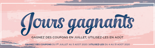 Les jours gagnants sont de retour !