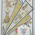 Une carte avec une coupe originale