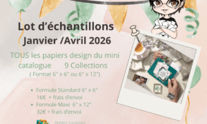 Echantillons papier design Catalogue saisonnier Janvier à Avril 2026