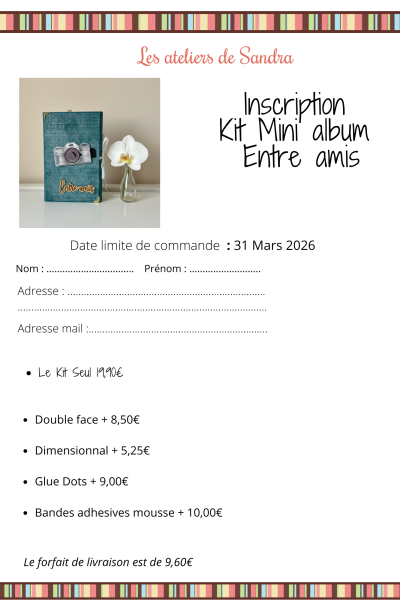 Kit Mini album Entre amis (1)