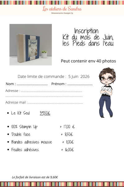 Kit du mois de Juin, les Pieds dans l'eau