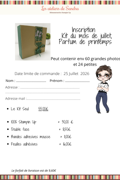 Kit du mois de juillet, Parfum de printemps